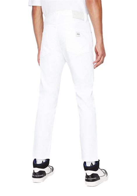 WHITE JEANS ARMANI EXCHANGE ARMANI EXCHANGE | Trousers | 3LZJ24 Z1AAZ1100